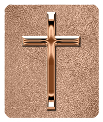 DF35-510-BZ-SH-BZ Bronze Single Cross Shimmer Bronze